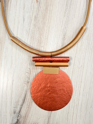 Monica Krexa Osaka Necklace, Copper Golden Combo - Statement Boutique