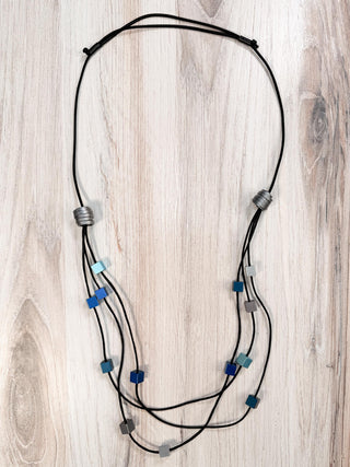 Monica Krexa Paris Necklace, Blue Combo - Statement Boutique