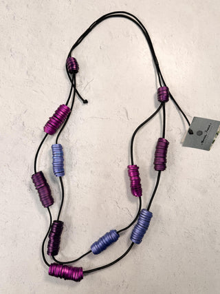 Quebec Necklace, Purple Combo