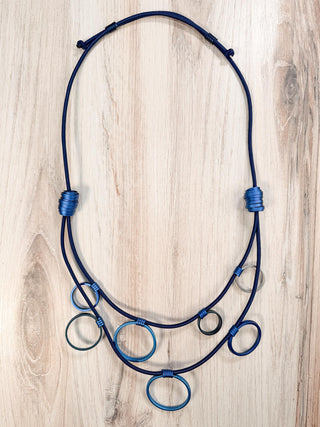 Samara Necklace, Blue Combo