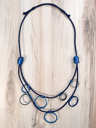 Monica Krexa Samara Necklace, Blue Combo - Statement Boutique