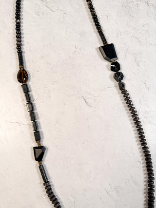 All Black Infinite Loop Necklace