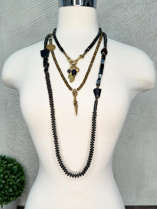 All Black Infinite Loop Necklace