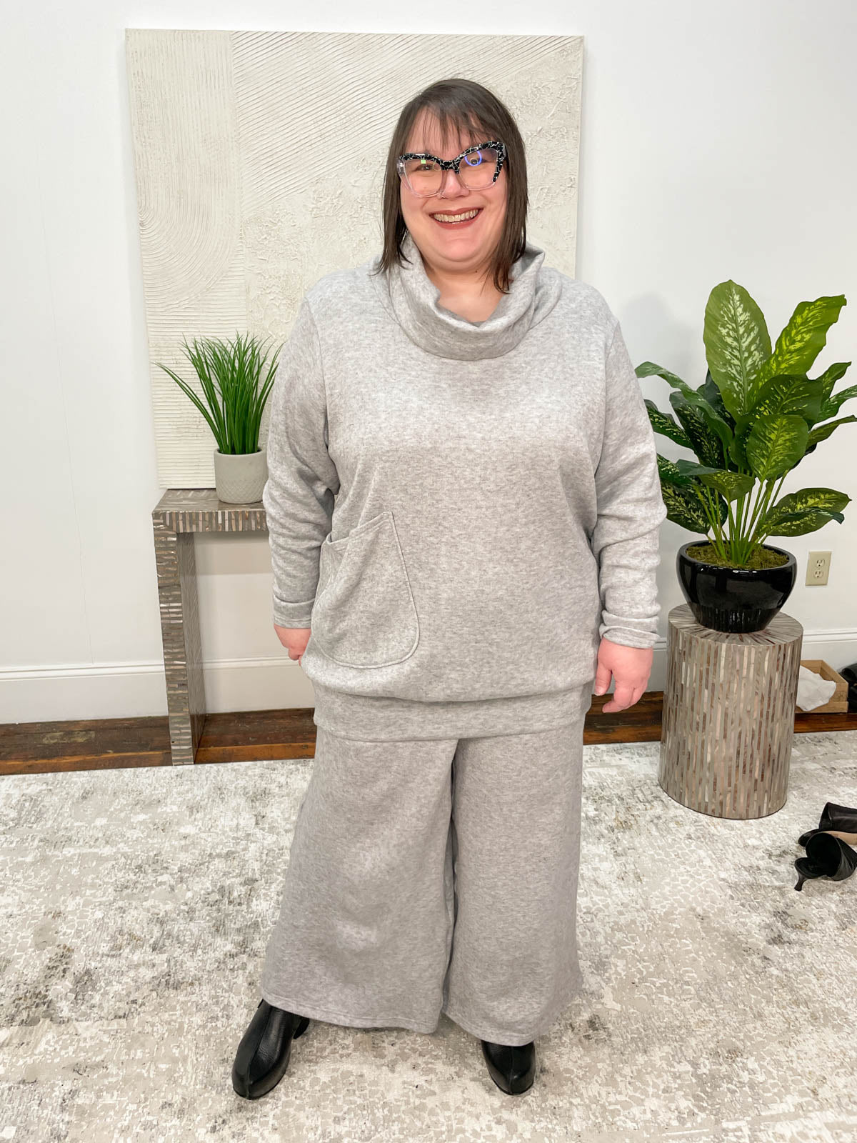 NY 77 Anna Pants, Grey - Statement Boutique