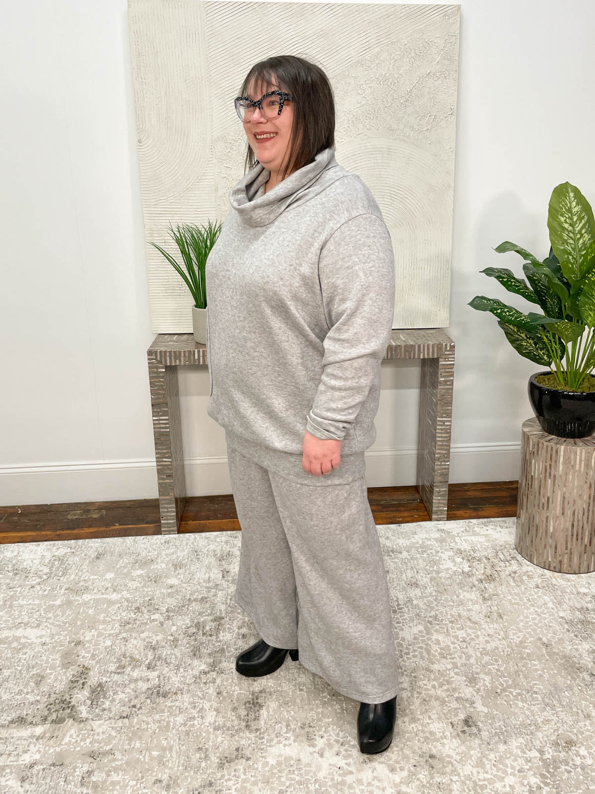 NY 77 Anna Pants, Grey - Statement Boutique