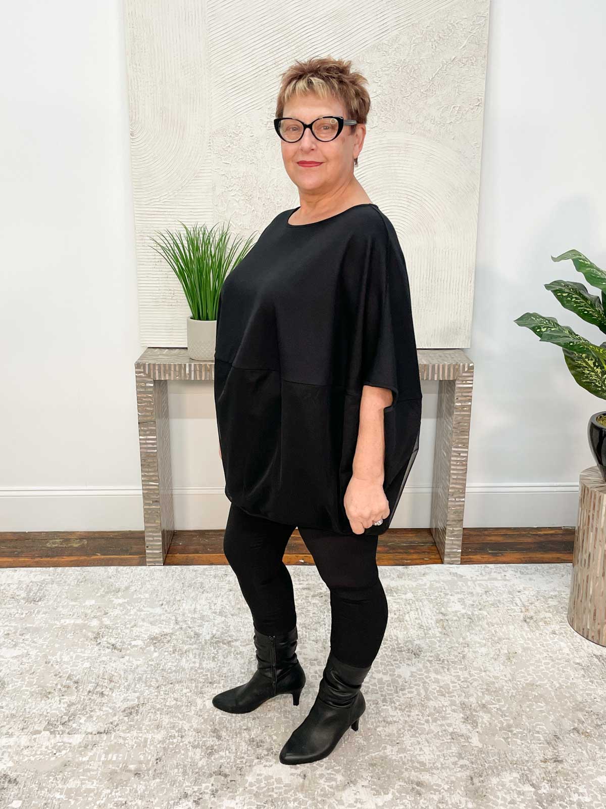 NY 77 Aura Top, Black - Statement Boutique
