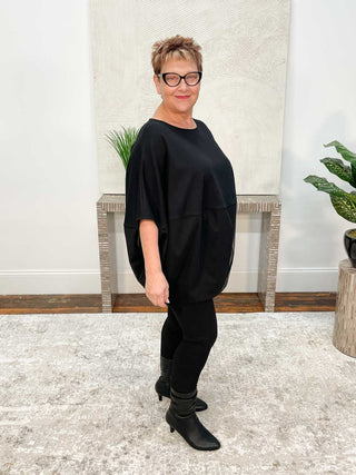 NY 77 Aura Top, Black - Statement Boutique