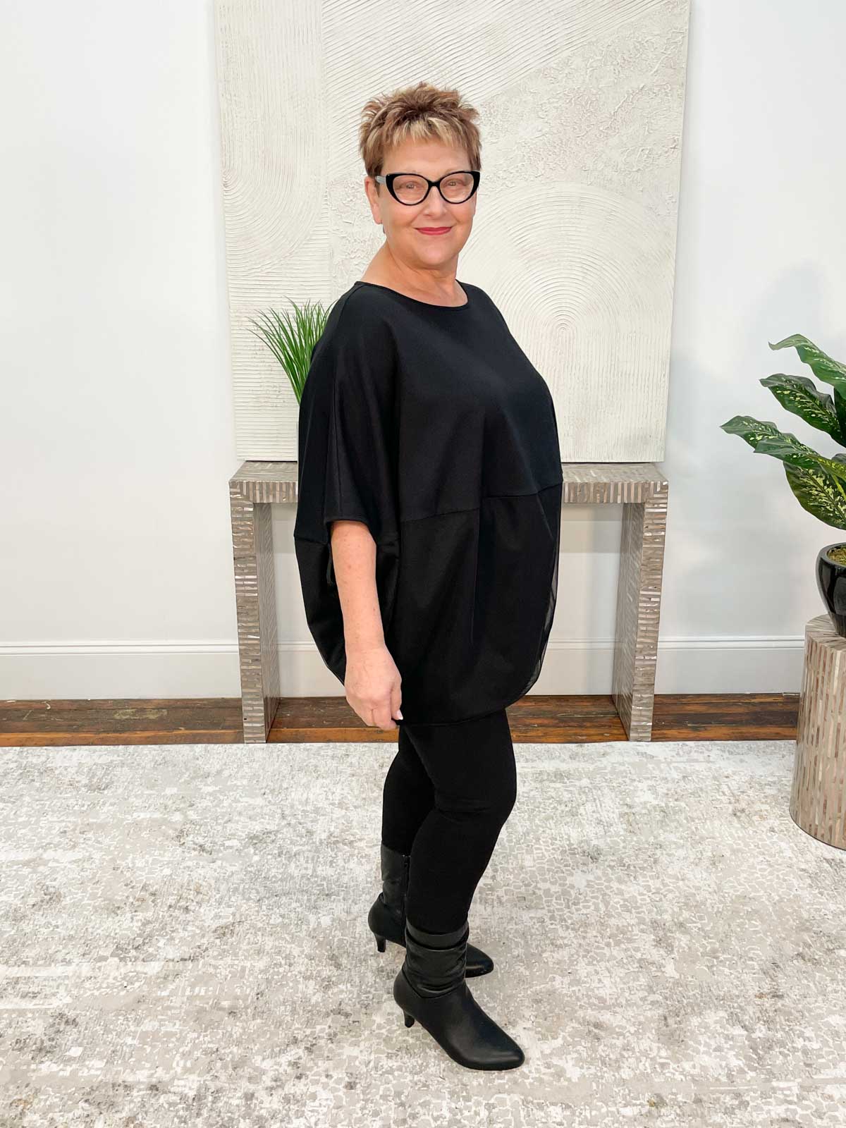 NY 77 Aura Top, Black - Statement Boutique