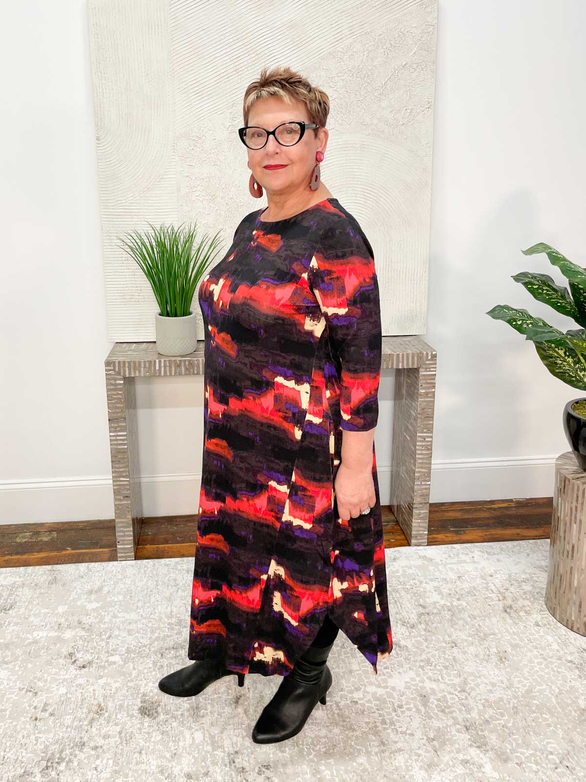 Noen Printed Midi Dress, Multi - Statement Boutique