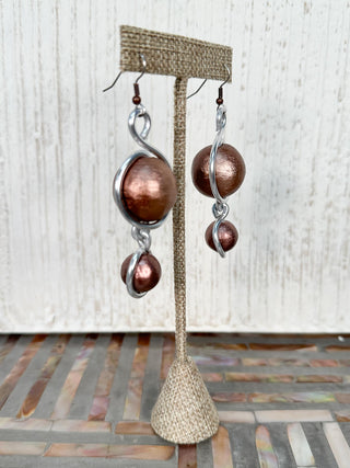 OC Jewelry Double Babs Earrings, Copper UL - Statement Boutique