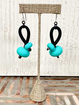 Abi Cluster Earrings, Turquoise