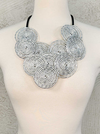 OC Jewelry Alumination Necklace, Silver - Statement Boutique