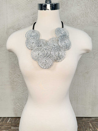 OC Jewelry Alumination Necklace, Silver - Statement Boutique