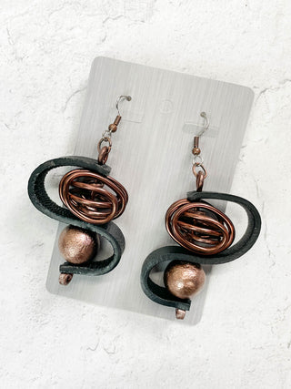 OC Jewelry Amazon Earrings, Copper - Statement Boutique