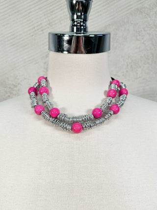 OC Jewelry Bubblicious Necklace, Pink - Statement Boutique