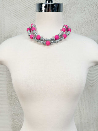 OC Jewelry Bubblicious Necklace, Pink - Statement Boutique