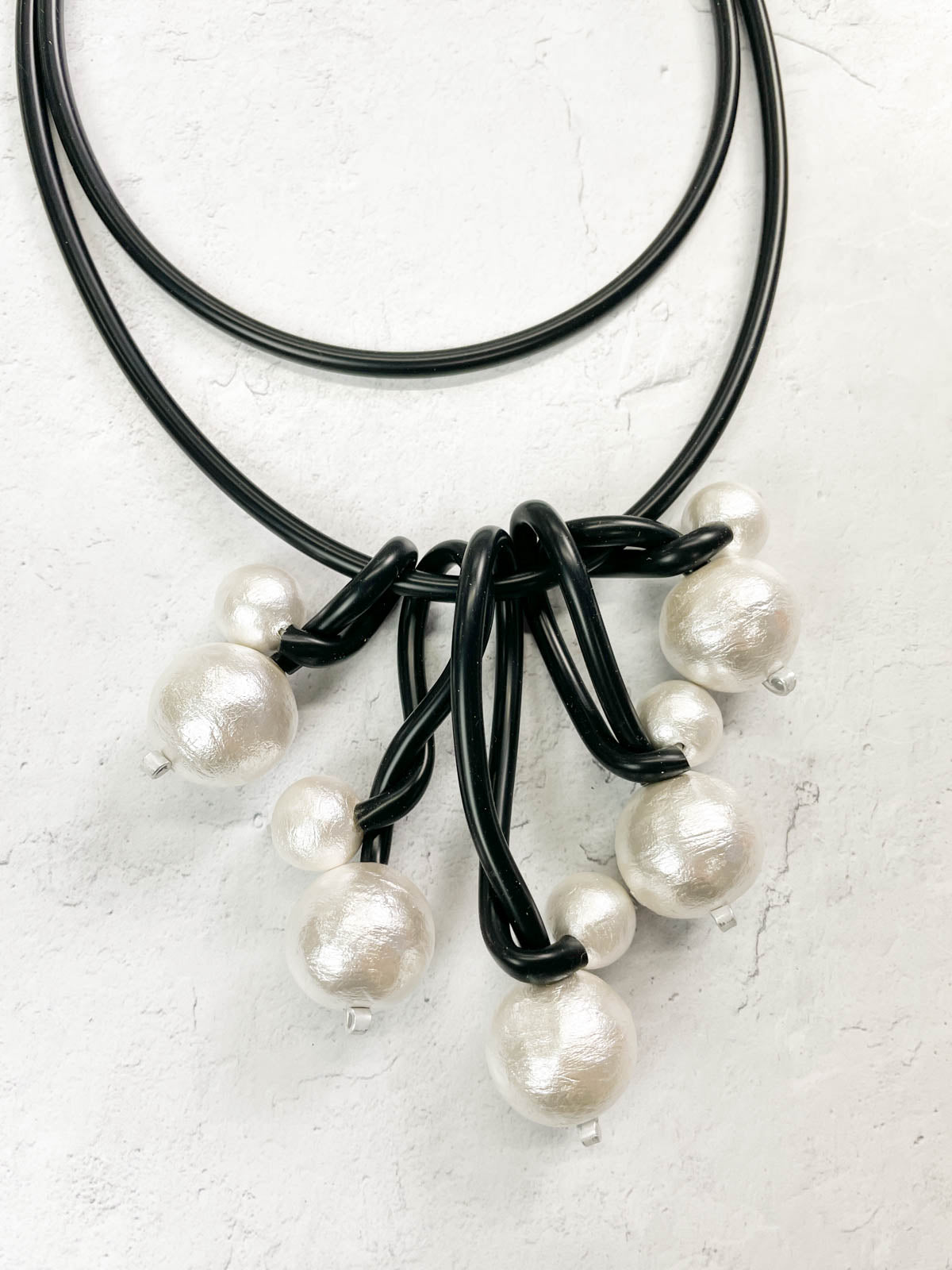 OC Jewelry Cluster UL Convertible Necklace, White - Statement Boutique