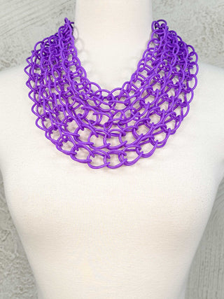 OC Jewelry Dana Necklace, Purple - Statement Boutique