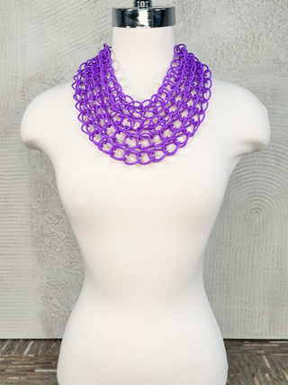 OC Jewelry Dana Necklace, Purple - Statement Boutique