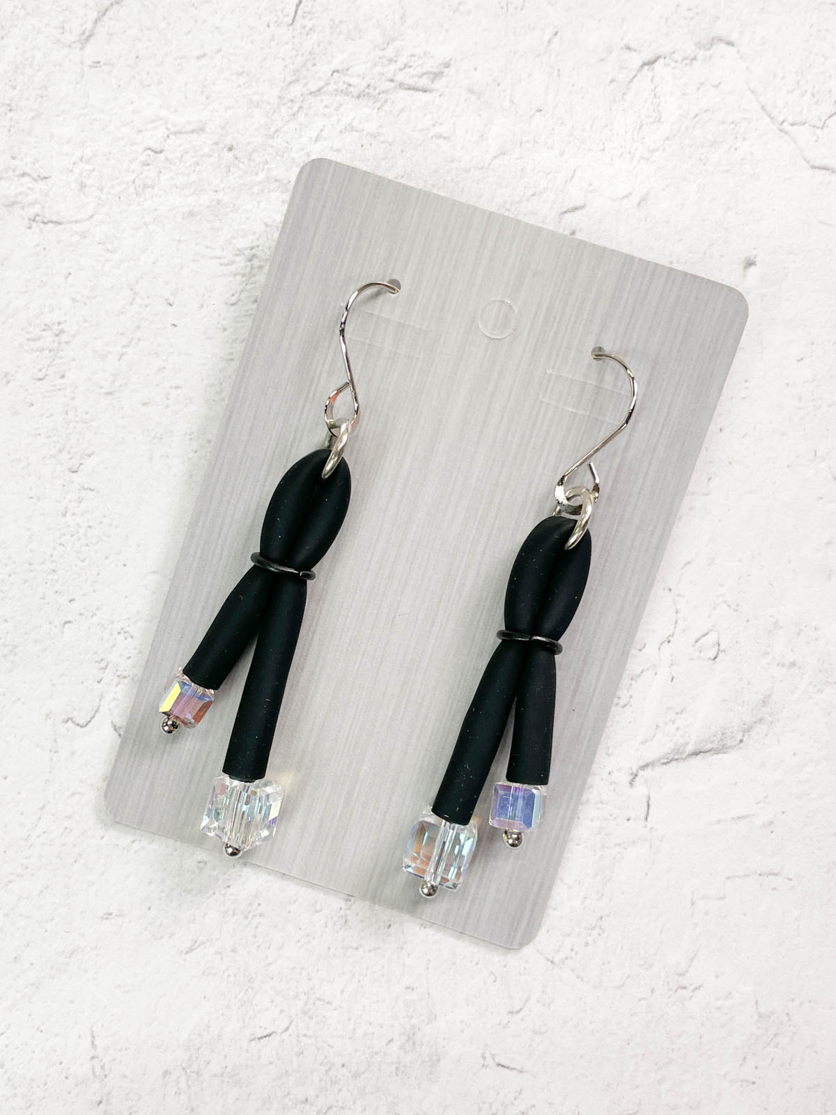 OC Jewelry Iridescent Earrings, Black/Multi - Statement Boutique