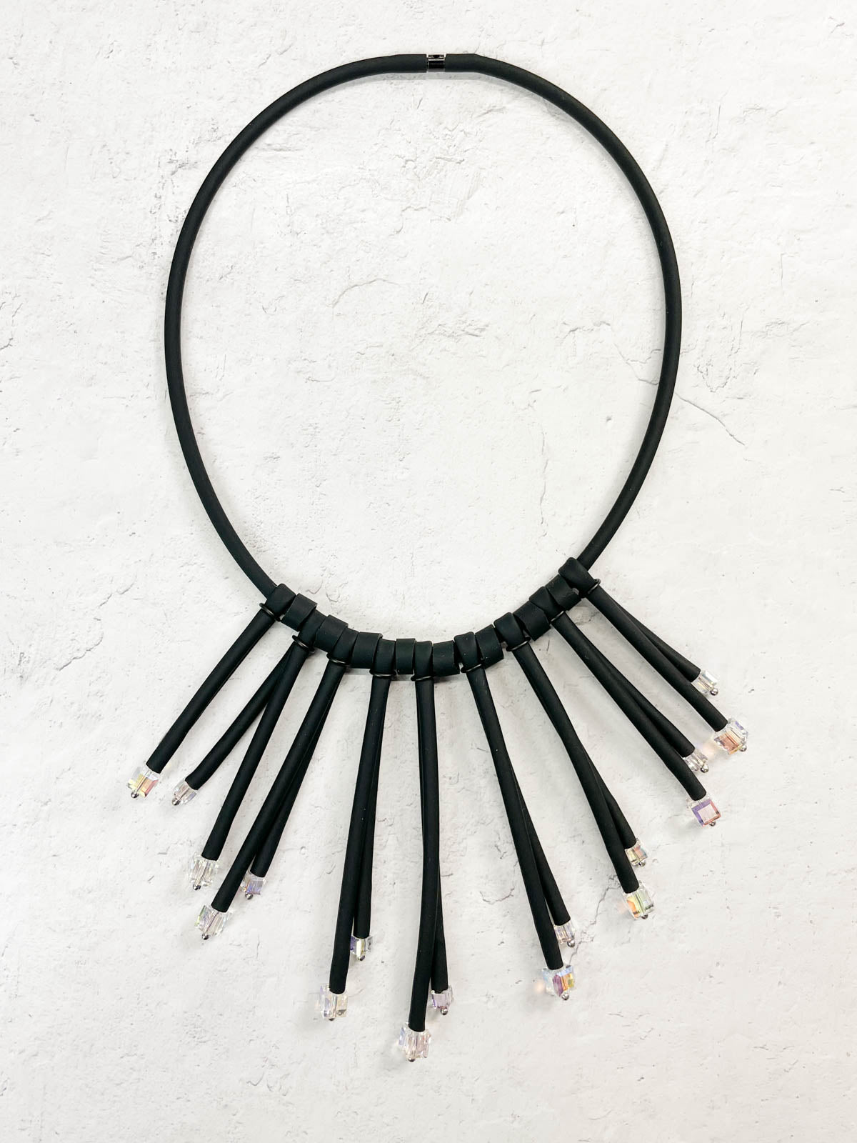 OC Jewelry Iridescent Necklace, Black/Multi - Statement Boutique
