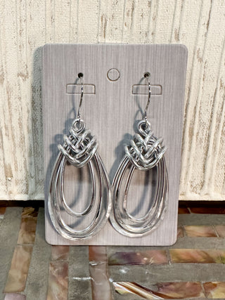 OC Jewelry Lasso Earrings, Silver - Statement Boutique