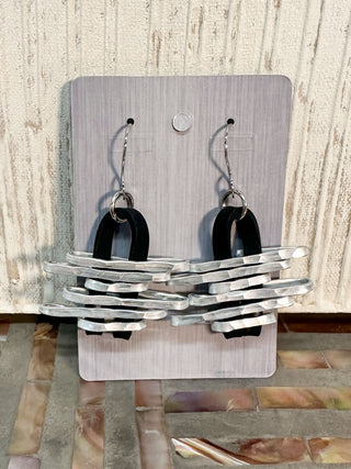 OC Jewelry Seismic Earrings, Silver - Statement Boutique