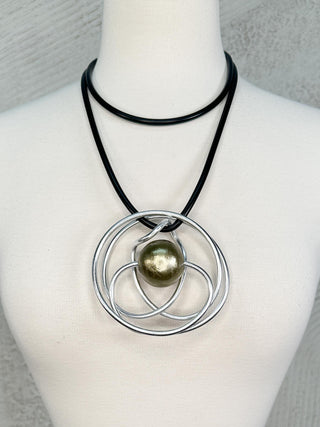 OC Jewelry UL Swirl Convertible Necklace, Bronze - Statement Boutique