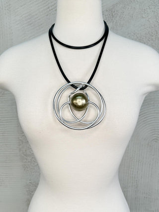 OC Jewelry UL Swirl Convertible Necklace, Silver UL - Statement Boutique