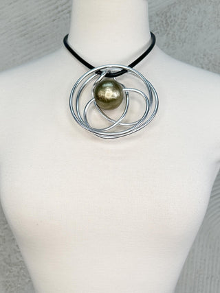 OC Jewelry UL Swirl Convertible Necklace, Bronze - Statement Boutique