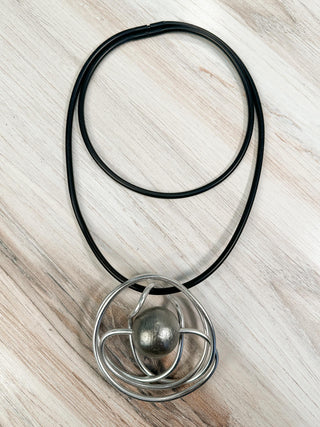 OC Jewelry UL Swirl Convertible Necklace, Silver UL - Statement Boutique