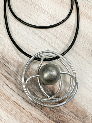 OC Jewelry UL Swirl Convertible Necklace, Silver UL - Statement Boutique
