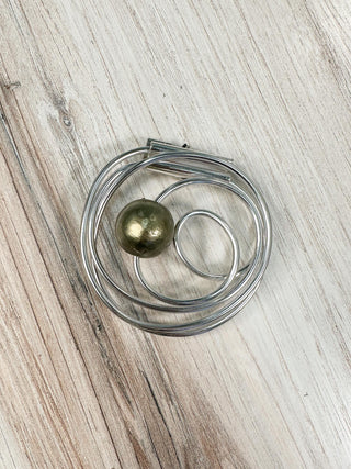 OC Jewelry UL Swirl Magnet Brooch, Bronze UL - Statement Boutique
