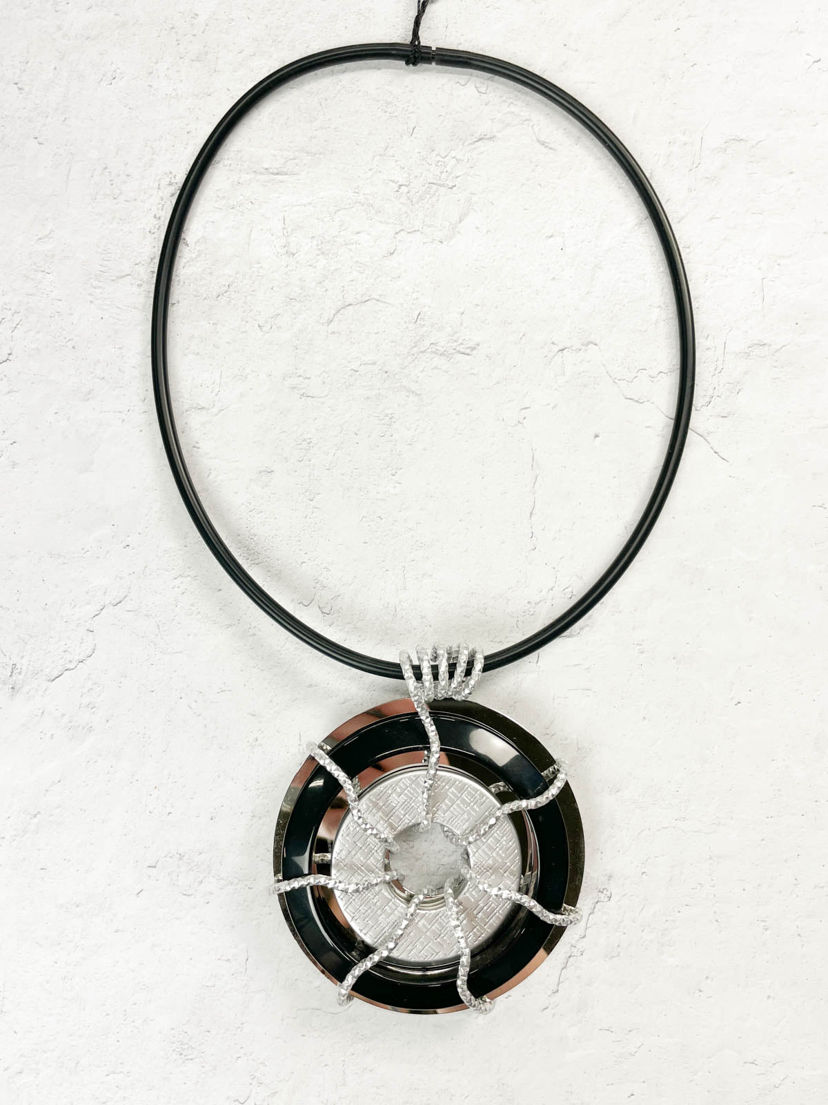 OC Jewelry Vena Necklace, Black/Silver - Statement Boutique