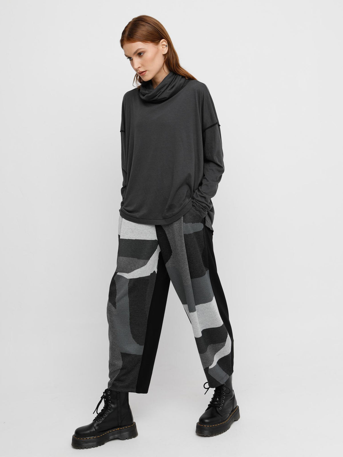 Ozai N Ku Knit Lantern Pant, Clouds - Statement Boutique