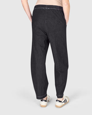 Alembika Papaya Relaxed Pants, Black Denim - Statement Boutique