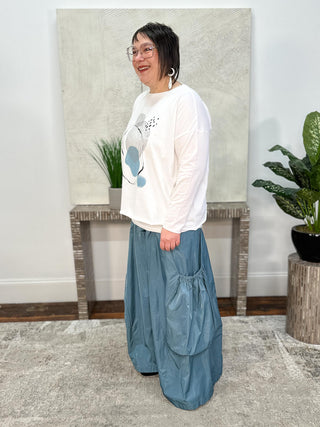 Nylon Big Pocket Pant, Vapor