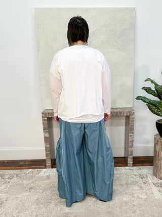 Nylon Big Pocket Pant, Vapor