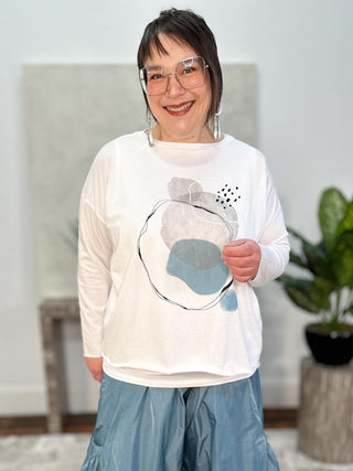 Bubbles T, White/Black/Cameo