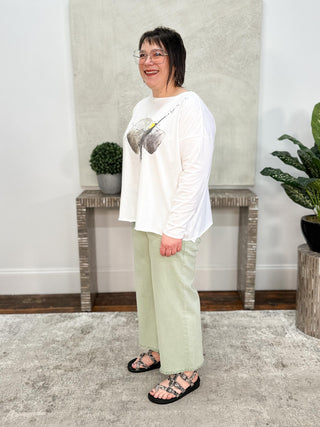 Planet by Lauren G Celestial Boxy T, White - Statement Boutique