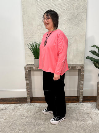 Planet by Lauren G Boxy T, Coral - Statement Boutique