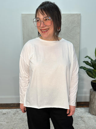 Planet by Lauren G Boxy T, White - Statement Boutique
