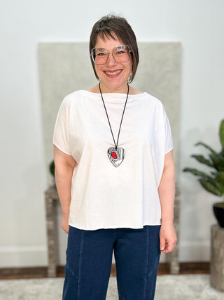 Butterfly T, White