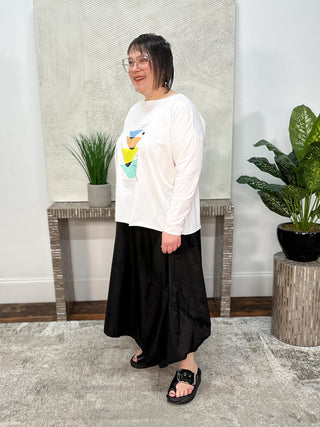 Mid Century T, White/Multi