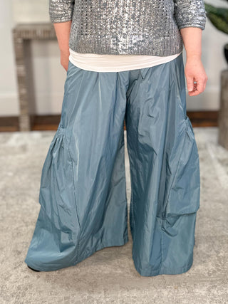 Nylon Big Pocket Pant, Vapor