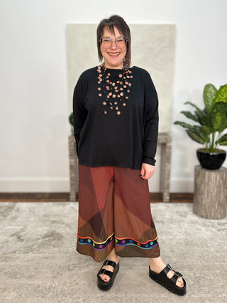 Planet by Lauren G Boxy T, Black - Statement Boutique