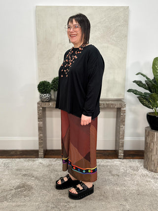 Planet by Lauren G Boxy T, Black - Statement Boutique