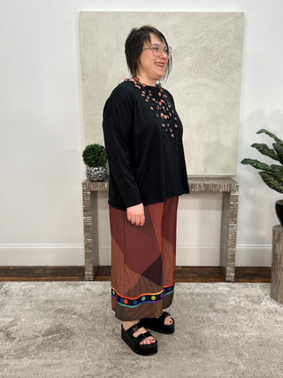 Planet by Lauren G Boxy T, Black - Statement Boutique