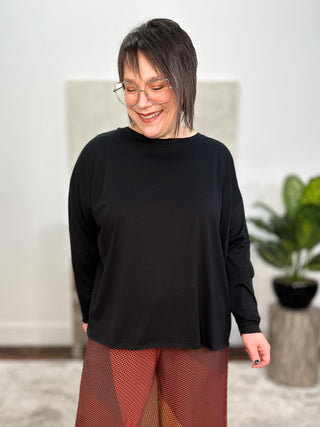 Planet by Lauren G Boxy T, Black - Statement Boutique