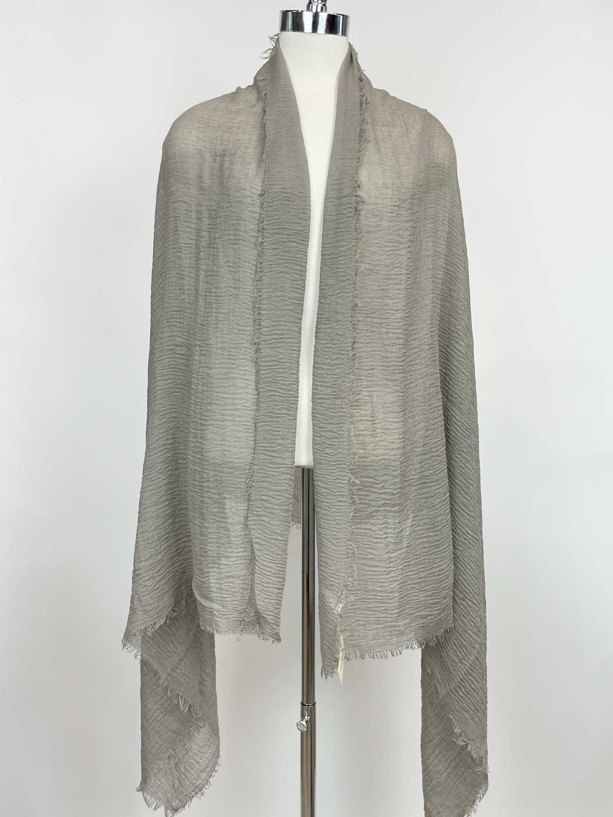 Rapti Fashion Cotton Gauze Scarf, Taupe Grey - Statement Boutique